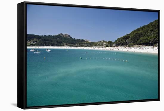 Rodas Beach, Cies Islands, Galicia, Spain, Europe-Matt Frost-Framed Stretched Canvas