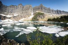 Reynolds Mountain and Virginia Falls, Glacier National Park, Montana, USA-Roddy Scheer-Photographic Print