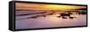 Rodeo Beach at sunrise, Golden Gate National Recreation Area, Marin County, California, USA-Panoramic Images-Framed Stretched Canvas