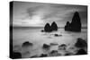 Rodeo Beach II, Black and White-Moises Levy-Stretched Canvas