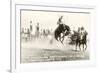 Rodeo Bronco Buster, Cheyenne, Wyoming-null-Framed Art Print