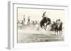 Rodeo Bronco Buster, Cheyenne, Wyoming-null-Framed Art Print
