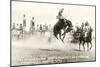 Rodeo Bronco Buster, Cheyenne, Wyoming-null-Mounted Art Print