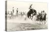 Rodeo Bronco Buster, Cheyenne, Wyoming-null-Stretched Canvas