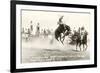 Rodeo Bronco Buster, Cheyenne, Wyoming-null-Framed Premium Giclee Print