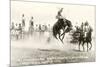 Rodeo Bronco Buster, Cheyenne, Wyoming-null-Mounted Premium Giclee Print