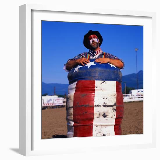 Rodeo Clown-Paul Souders-Framed Photographic Print