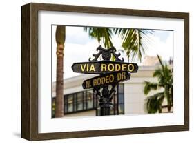 Rodeo Drive Beverly Hills USA-null-Framed Art Print