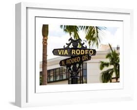 Rodeo Drive Beverly Hills USA-null-Framed Art Print