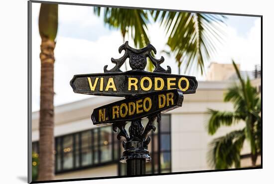 Rodeo Drive Beverly Hills USA-null-Mounted Art Print