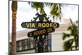 Rodeo Drive Beverly Hills USA-null-Mounted Art Print