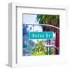 Rodeo Drive Sign Beverly Hills-null-Framed Art Print