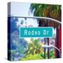 Rodeo Drive Sign Beverly Hills-null-Stretched Canvas