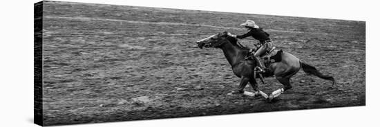 Rodeo II BW-Nathan Larson-Stretched Canvas