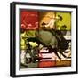 Rodeo in Tiles-null-Framed Giclee Print