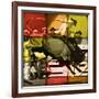 Rodeo in Tiles-null-Framed Giclee Print