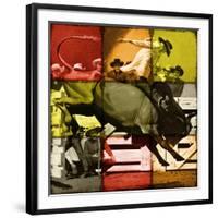 Rodeo in Tiles-null-Framed Giclee Print