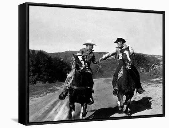 Rodeo King and the Senorita De Philip Ford Avec Buddy Ebsen 1951-null-Framed Stretched Canvas