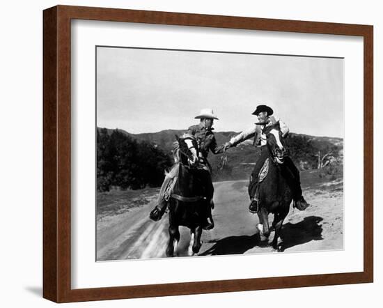 Rodeo King and the Senorita De Philip Ford Avec Buddy Ebsen 1951-null-Framed Photo