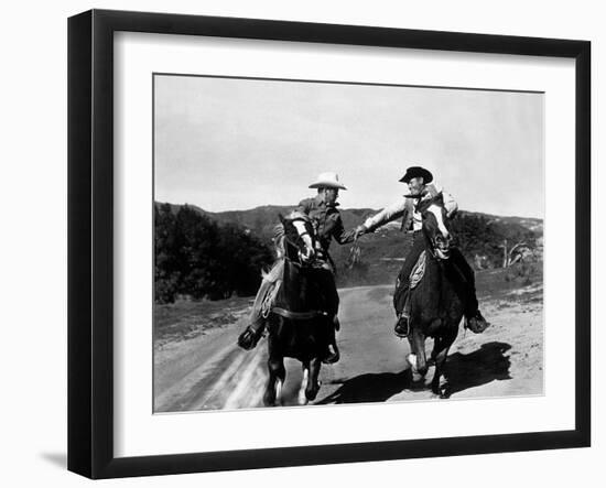 Rodeo King and the Senorita De Philip Ford Avec Buddy Ebsen 1951-null-Framed Photo