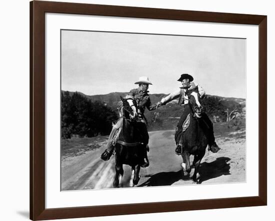 Rodeo King and the Senorita De Philip Ford Avec Buddy Ebsen 1951-null-Framed Photo