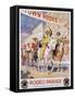 Rodeo Parade Northern Pacific Railroad Poster-Edward Brener-Framed Stretched Canvas