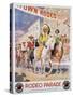 Rodeo Parade Northern Pacific Railroad Poster-Edward Brener-Stretched Canvas