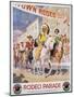 Rodeo Parade Northern Pacific Railroad Poster-Edward Brener-Mounted Premium Giclee Print