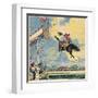 Rodeo Rider's Leap-R Moritz-Framed Art Print