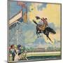 Rodeo Rider's Leap-R Moritz-Mounted Art Print
