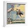 Rodeo Rider's Leap-R Moritz-Framed Art Print