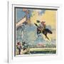 Rodeo Rider's Leap-R Moritz-Framed Art Print