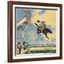 Rodeo Rider's Leap-R Moritz-Framed Art Print