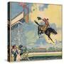 Rodeo Rider's Leap-R Moritz-Stretched Canvas