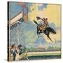 Rodeo Rider's Leap-R Moritz-Stretched Canvas