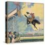 Rodeo Rider's Leap-R Moritz-Stretched Canvas