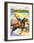 "Rodeo Riders," Country Gentleman Cover, October 1, 1927-Frank Schoonover-Framed Giclee Print