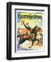 "Rodeo Riders," Country Gentleman Cover, October 1, 1927-Frank Schoonover-Framed Giclee Print