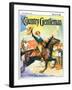"Rodeo Riders," Country Gentleman Cover, October 1, 1927-Frank Schoonover-Framed Giclee Print