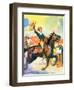 "Rodeo Riders,"October 1, 1927-Frank Schoonover-Framed Giclee Print