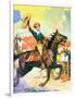 "Rodeo Riders,"October 1, 1927-Frank Schoonover-Framed Premium Giclee Print