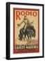 Rodeo Safety Matches Illustration-null-Framed Giclee Print