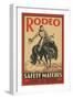 Rodeo Safety Matches Illustration-null-Framed Giclee Print