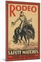 Rodeo Safety Matches Illustration-null-Mounted Giclee Print