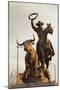 Rodeo Sculpture, Oklahoma City, Oklahoma, USA-Walter Bibikow-Mounted Photographic Print