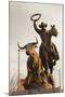 Rodeo Sculpture, Oklahoma City, Oklahoma, USA-Walter Bibikow-Mounted Photographic Print