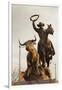 Rodeo Sculpture, Oklahoma City, Oklahoma, USA-Walter Bibikow-Framed Photographic Print