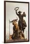 Rodeo Sculpture, Oklahoma City, Oklahoma, USA-Walter Bibikow-Framed Photographic Print