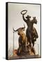 Rodeo Sculpture, Oklahoma City, Oklahoma, USA-Walter Bibikow-Framed Stretched Canvas