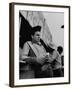 Rodeo Star Casey Tibbs Standing at a Rodeo-Nat Farbman-Framed Premium Photographic Print